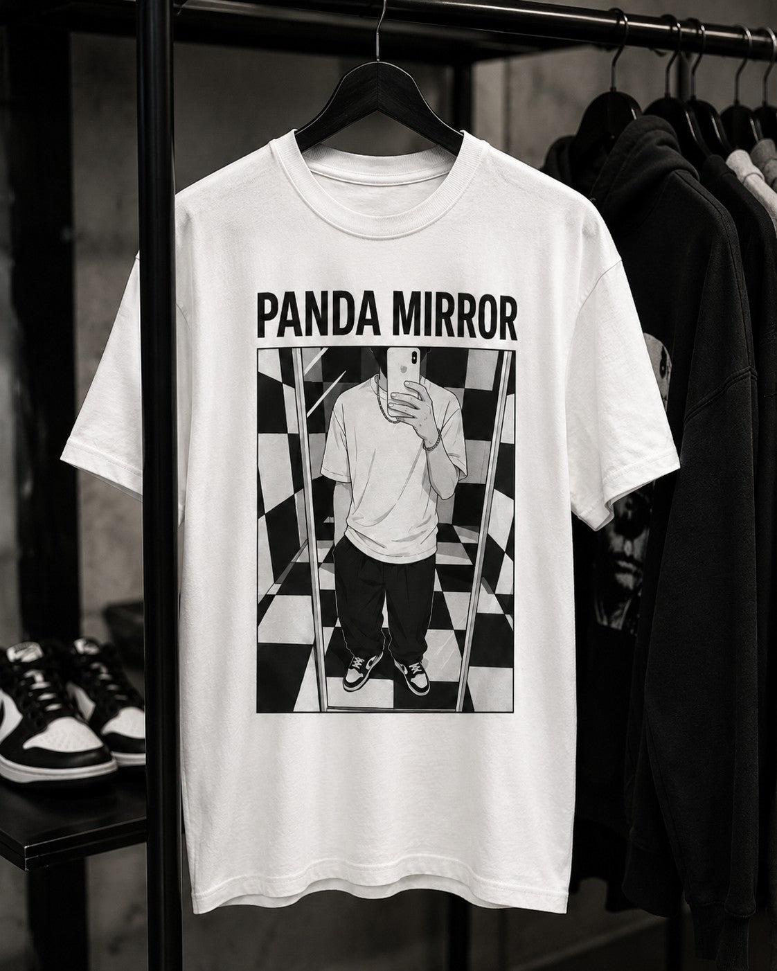 Black/White Graphic Tee, lifestyle 4