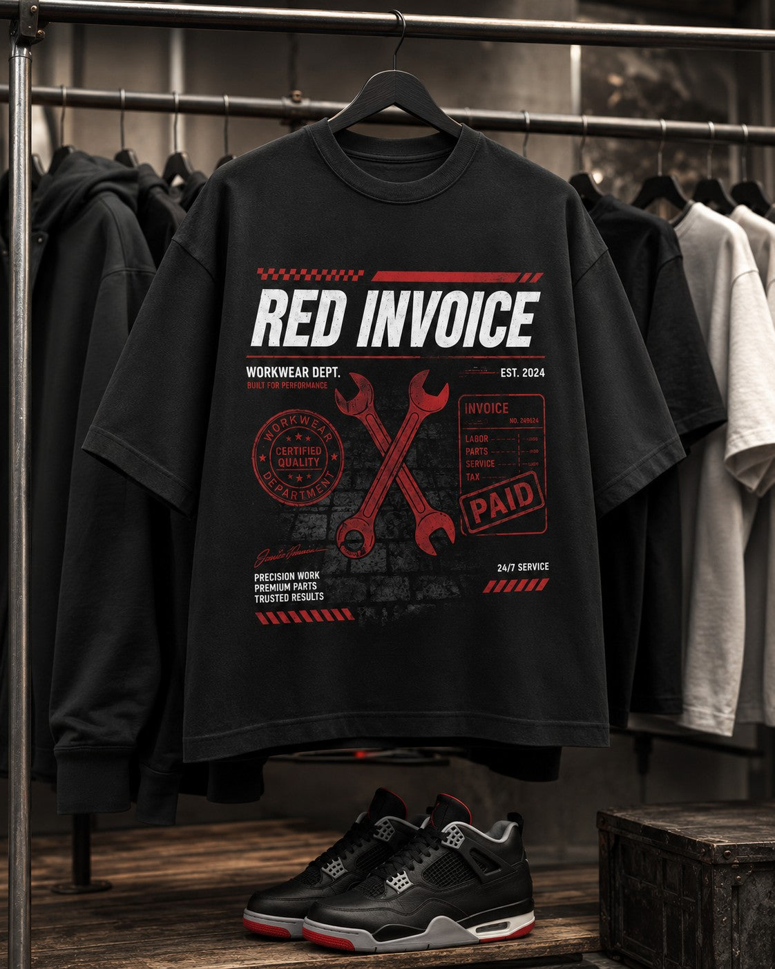 Red/Black Graphic Tee, lifestyle 4