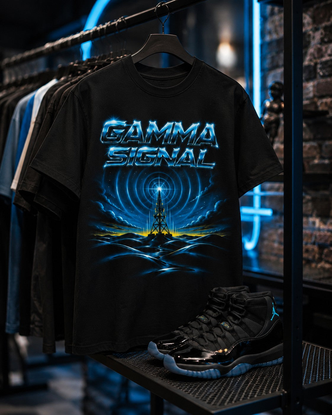 Blue/Black Graphic Tee, lifestyle 4
