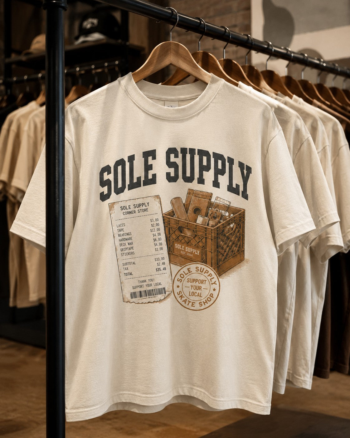 Grey/Brown Graphic Tee, lifestyle 4