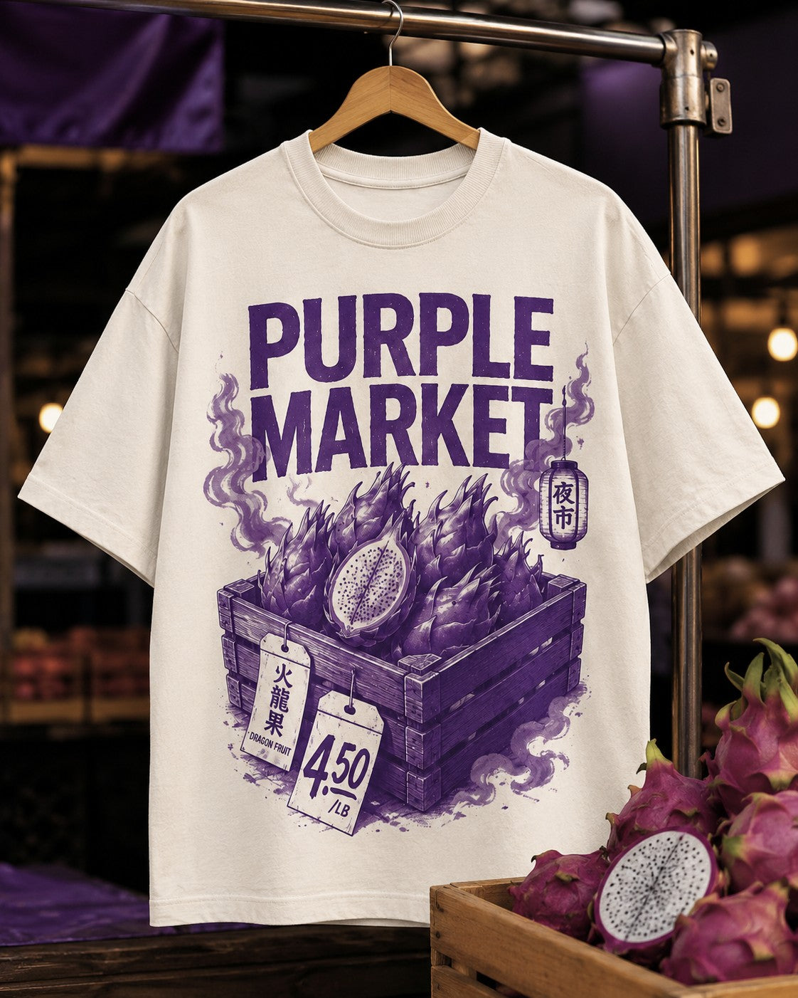 Purple/White Graphic Tee, lifestyle 4