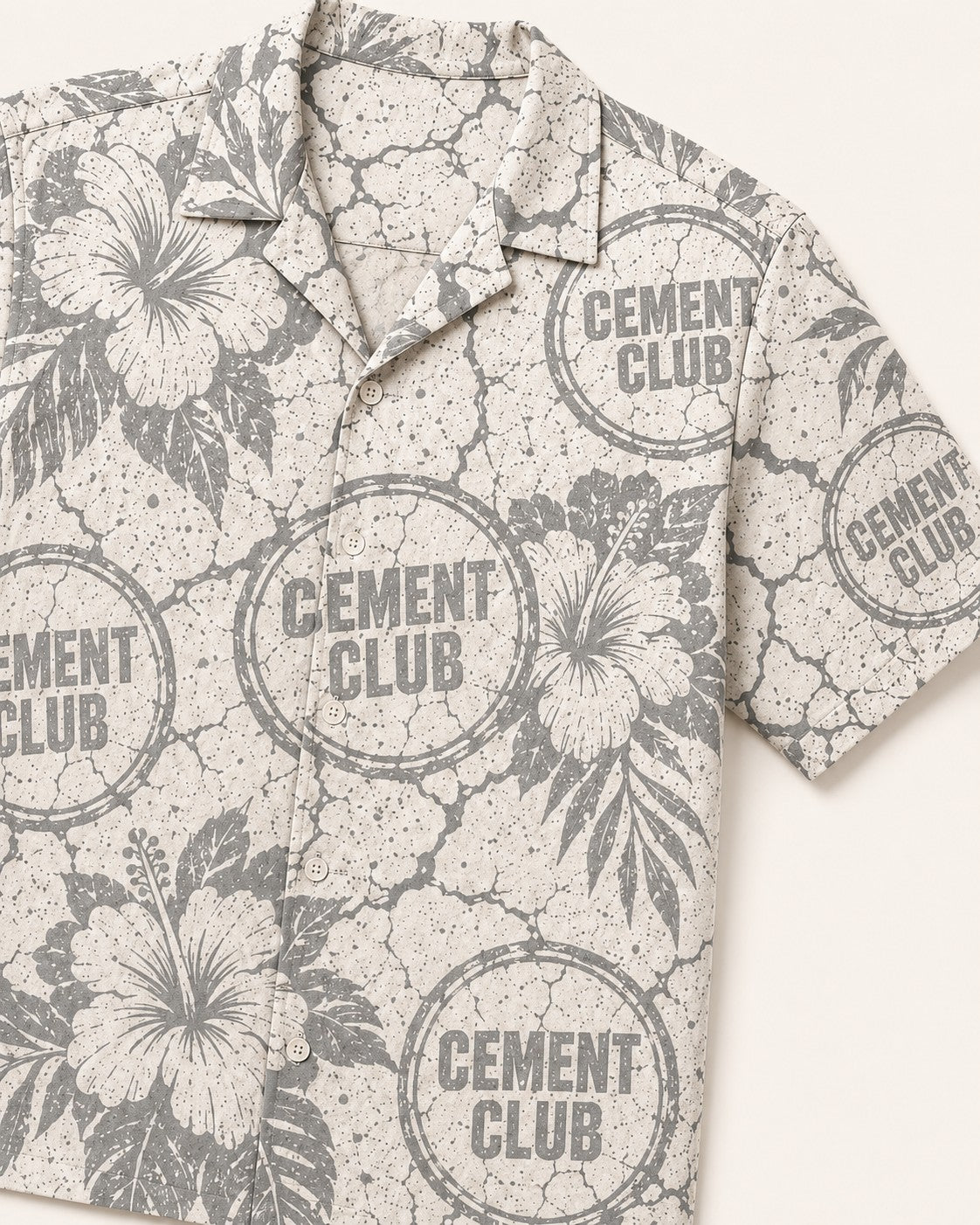 White/Grey Hawaiian Shirt, lifestyle 4