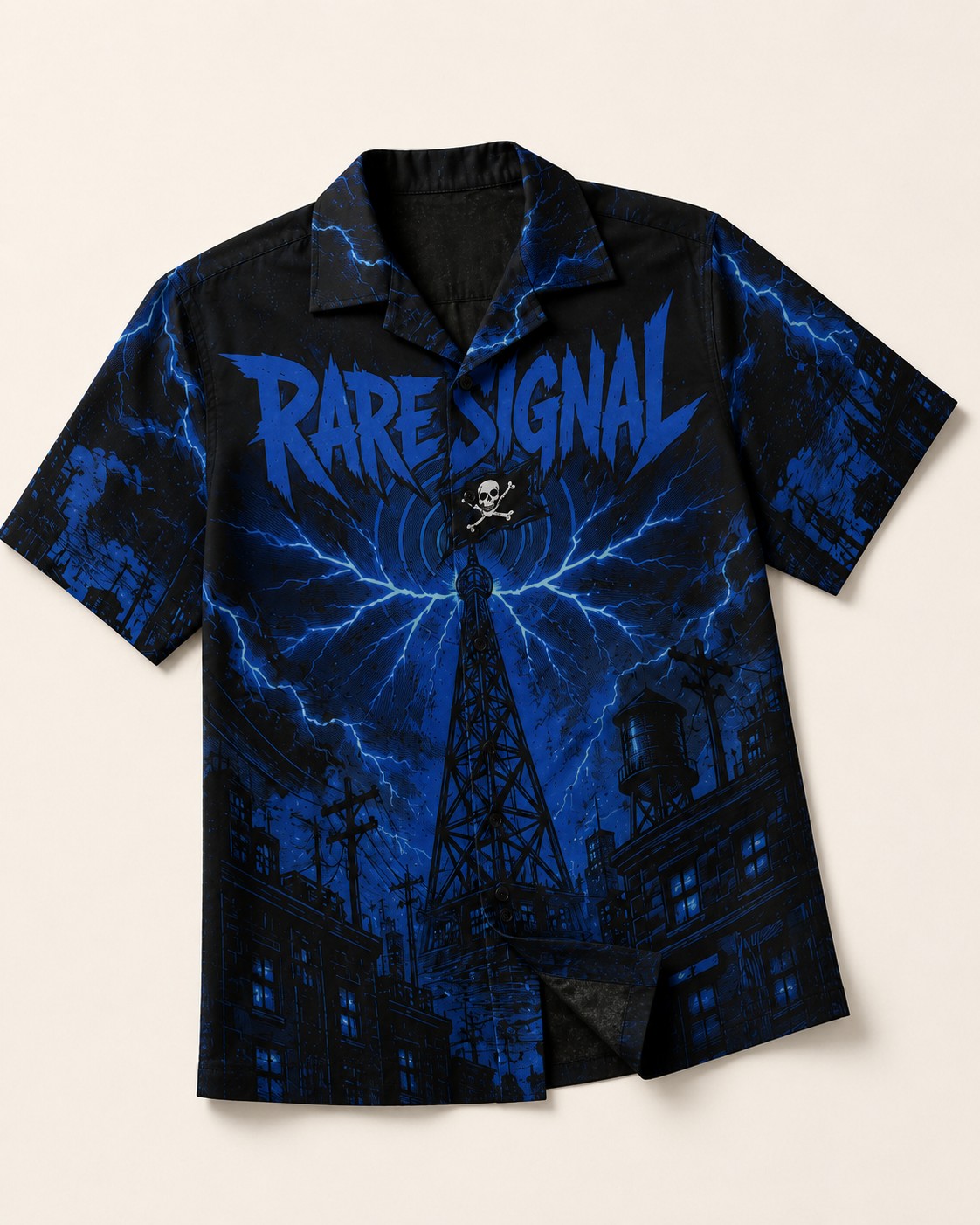 Black/Blue Hawaiian Shirt, lifestyle 4