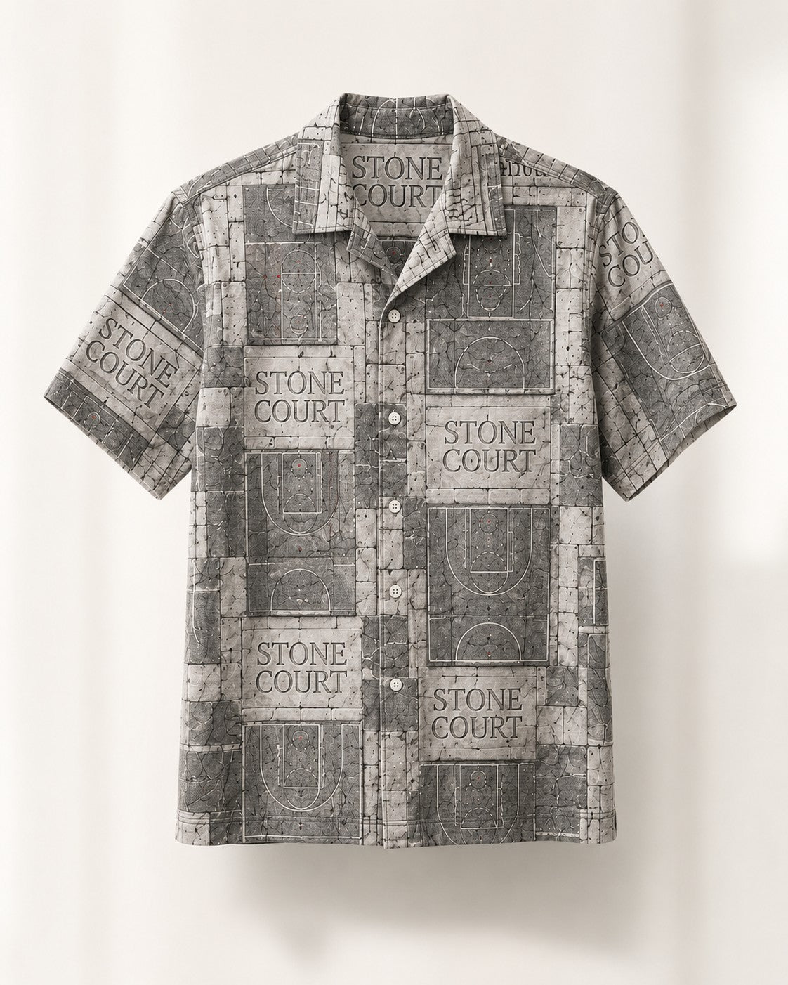 Grey/White Hawaiian Shirt, lifestyle 4