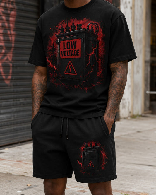 Red/Black Short Set, lifestyle 1