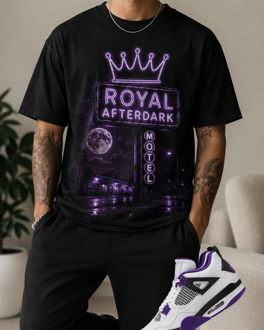 Purple/White Graphic Tee, lifestyle 1