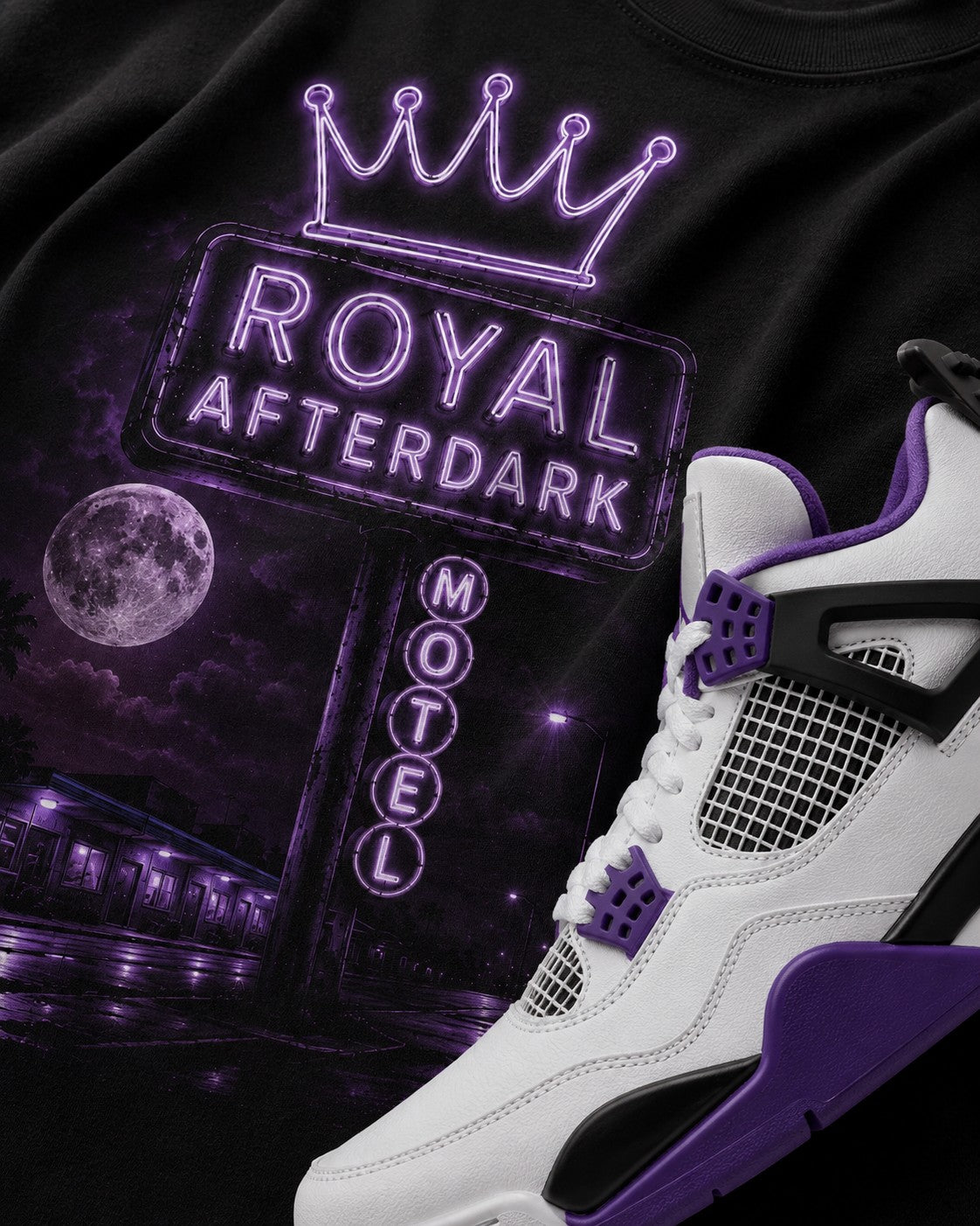 Purple/White Graphic Tee, lifestyle 4
