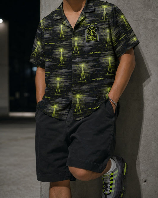 Neon/Grey Hawaiian Shirt, lifestyle 1