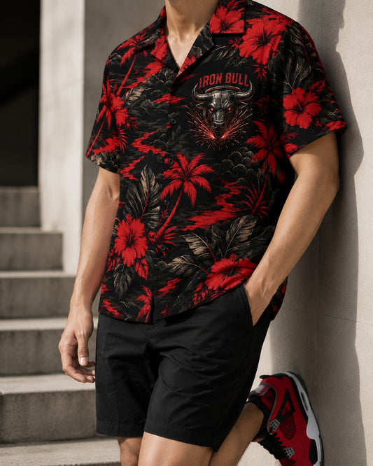 Red/Black Hawaiian Shirt, lifestyle 1