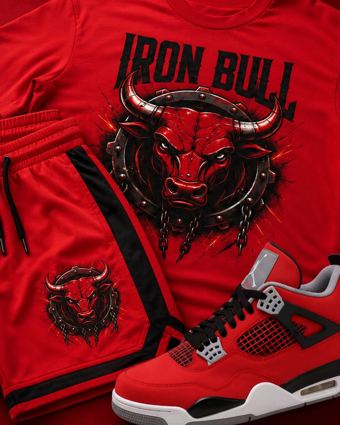 Red/Black Short Set, lifestyle 4