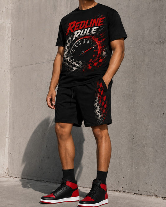 Red/Black Short Set, lifestyle 1