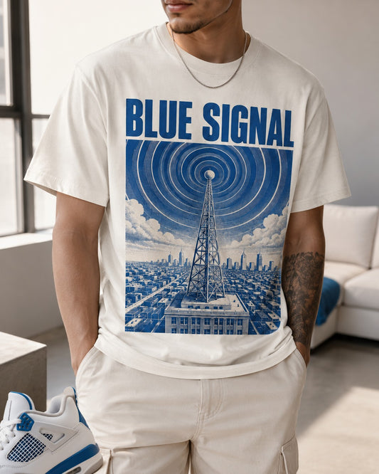Blue/White Graphic Tee, lifestyle 1