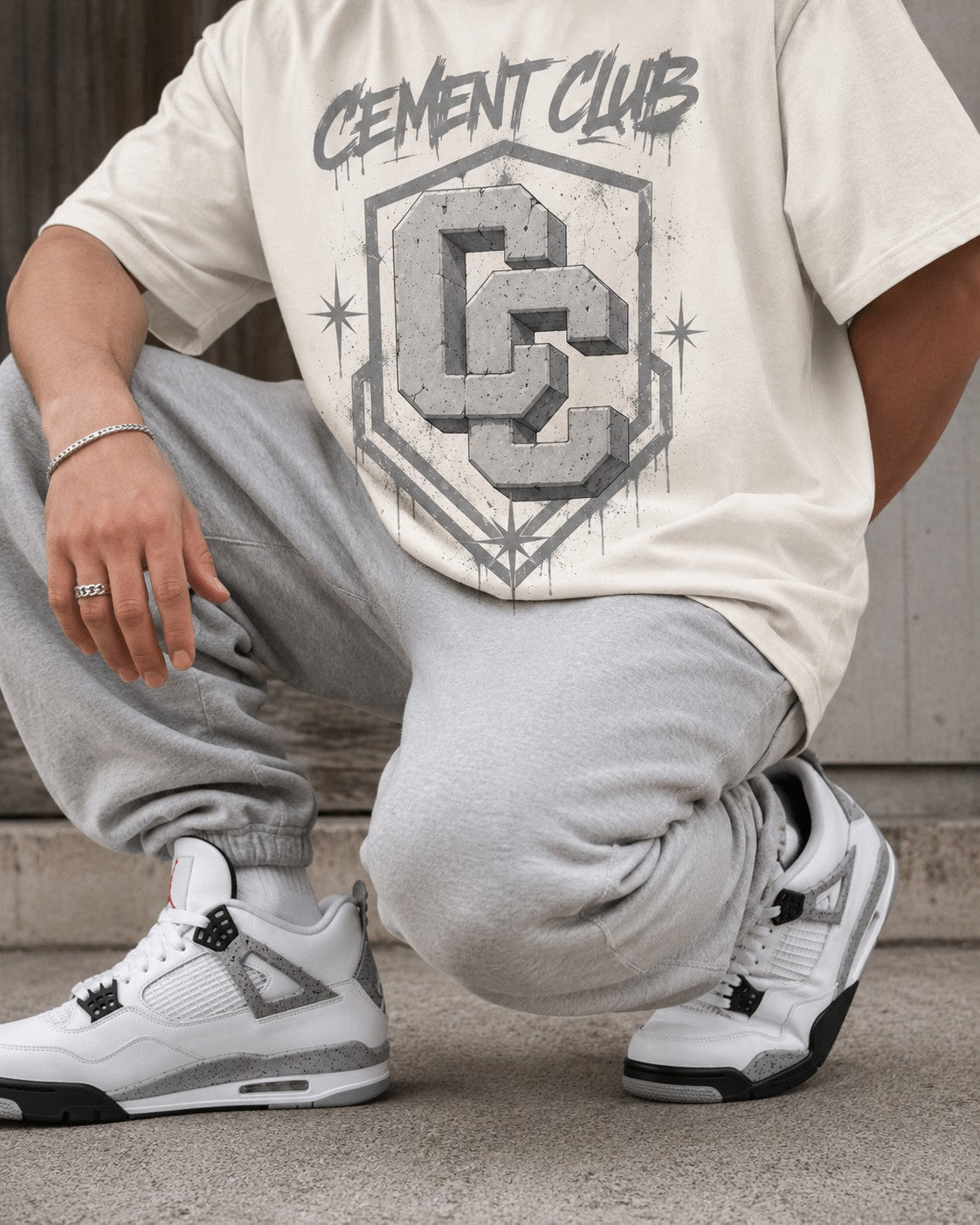 White/Grey Graphic Tee, lifestyle 4