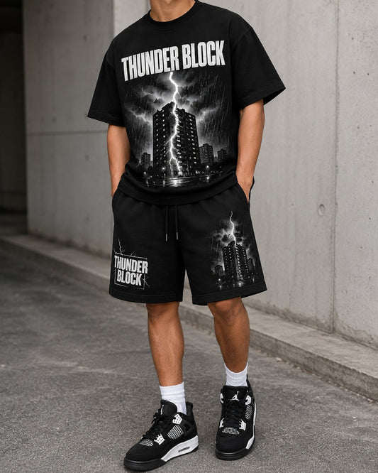 Black/White Short Set, lifestyle 1