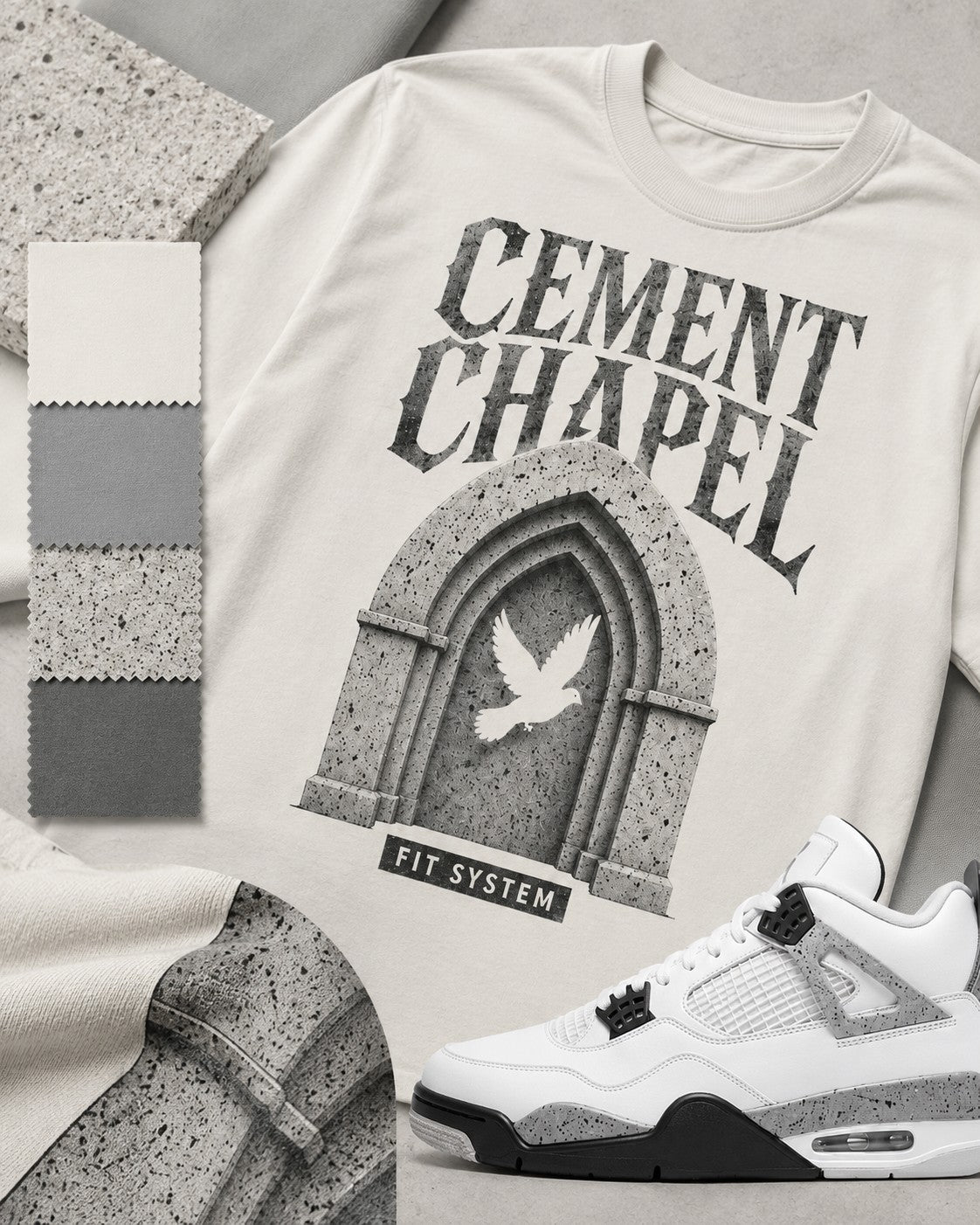 White/Grey Graphic Tee, lifestyle 4