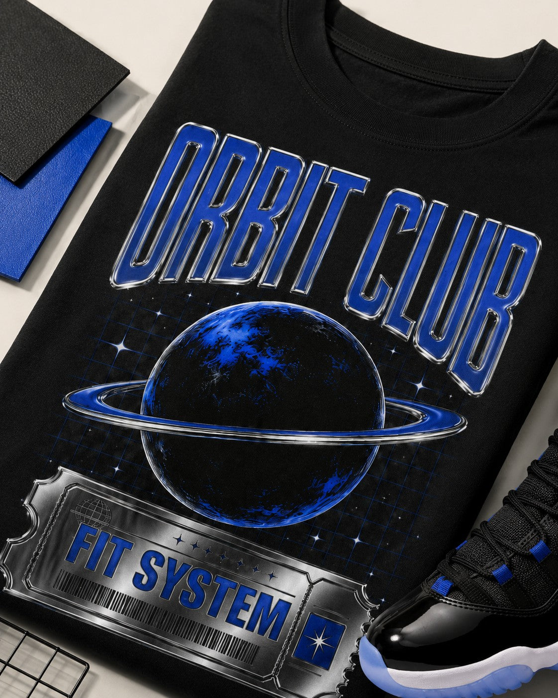 Black/Blue Graphic Tee, lifestyle 4