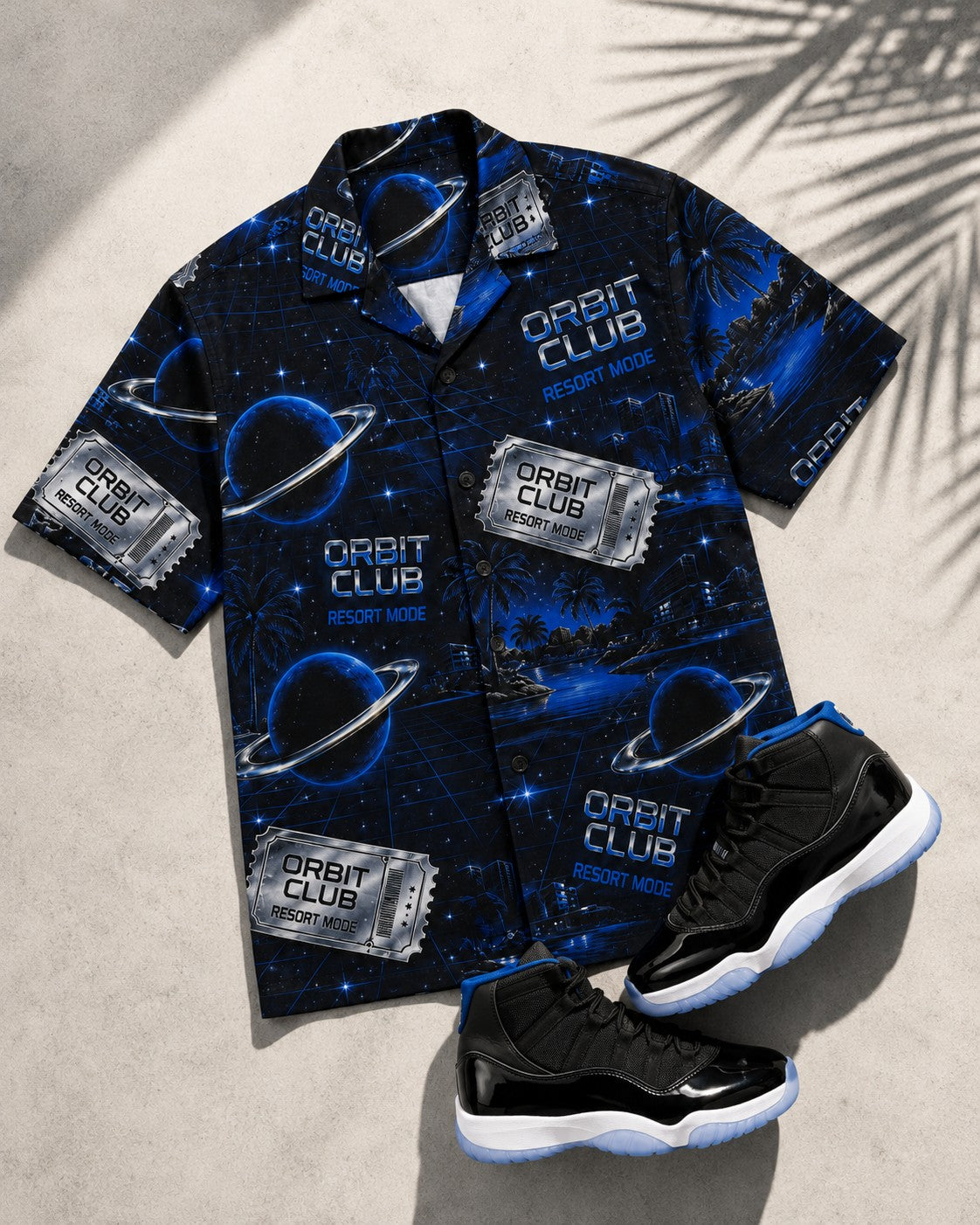 Black/Blue Hawaiian Shirt, lifestyle 4