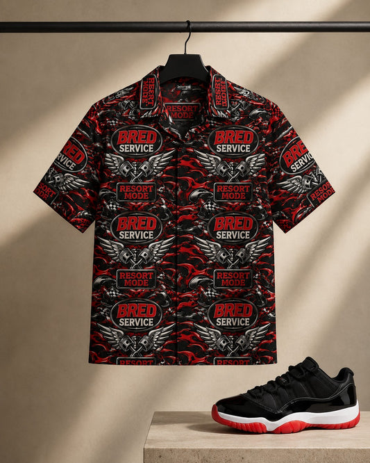 Red/Black Hawaiian Shirt, lifestyle 1
