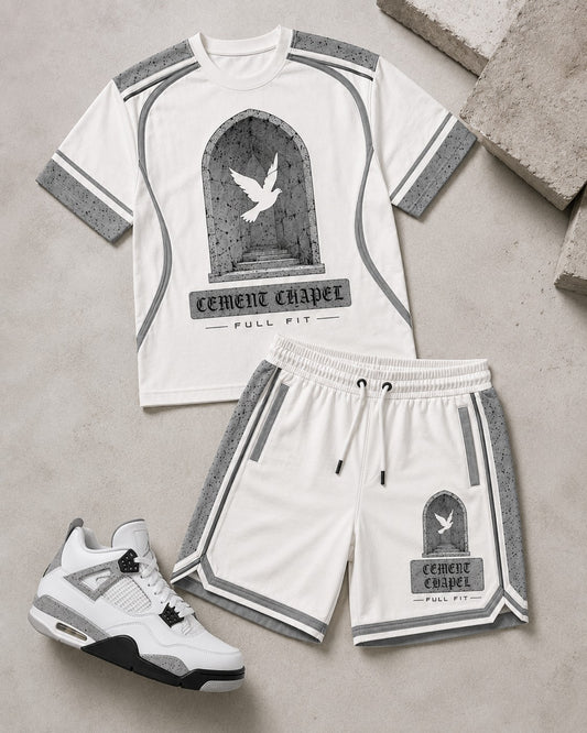 White/Grey Short Set, lifestyle 1