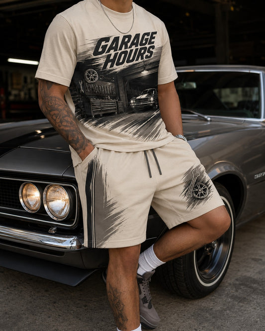 Grey/Black Short Set, lifestyle 1