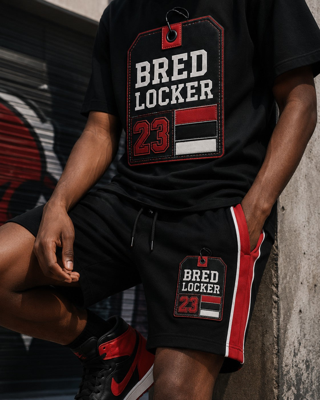Red/Black Short Set, lifestyle 4