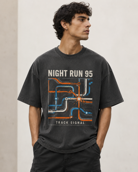 Grey/Orange Graphic Tee, lifestyle 1