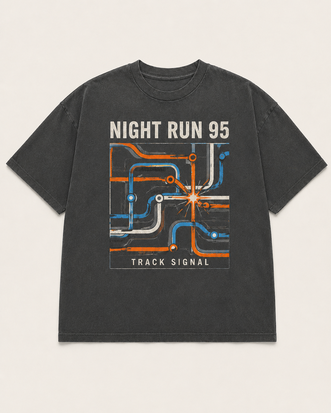 Grey/Orange Graphic Tee, lifestyle 5