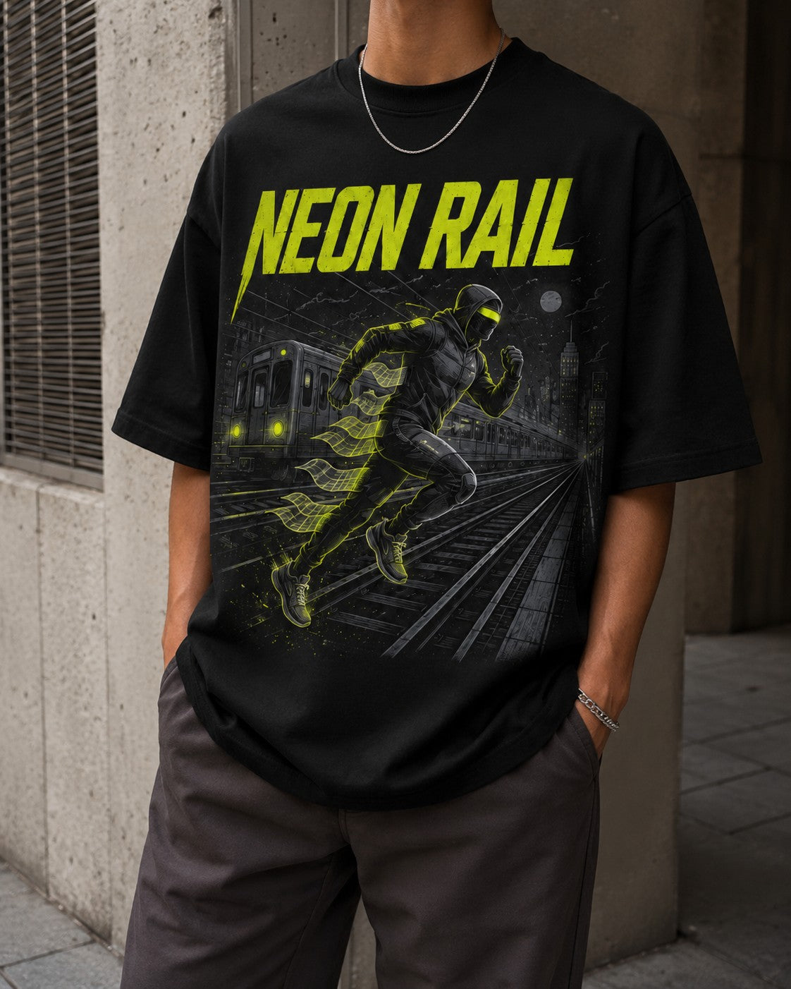 Neon/Grey Graphic Tee, lifestyle 1