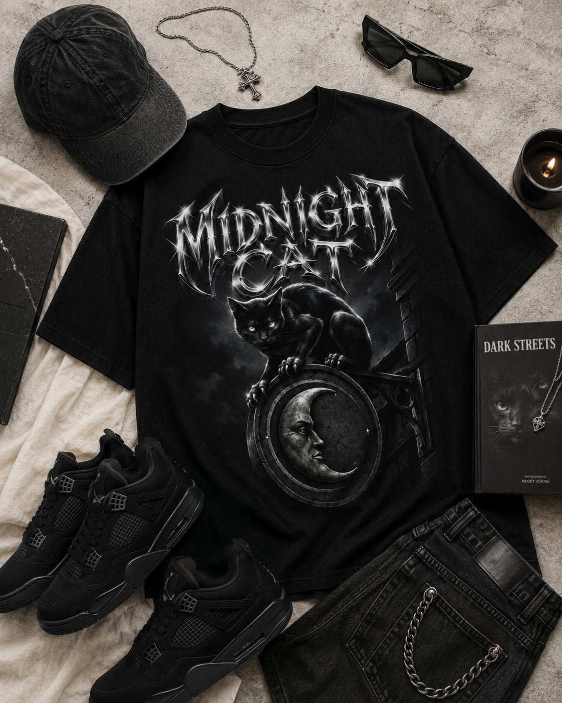 Black/White Graphic Tee, lifestyle 5