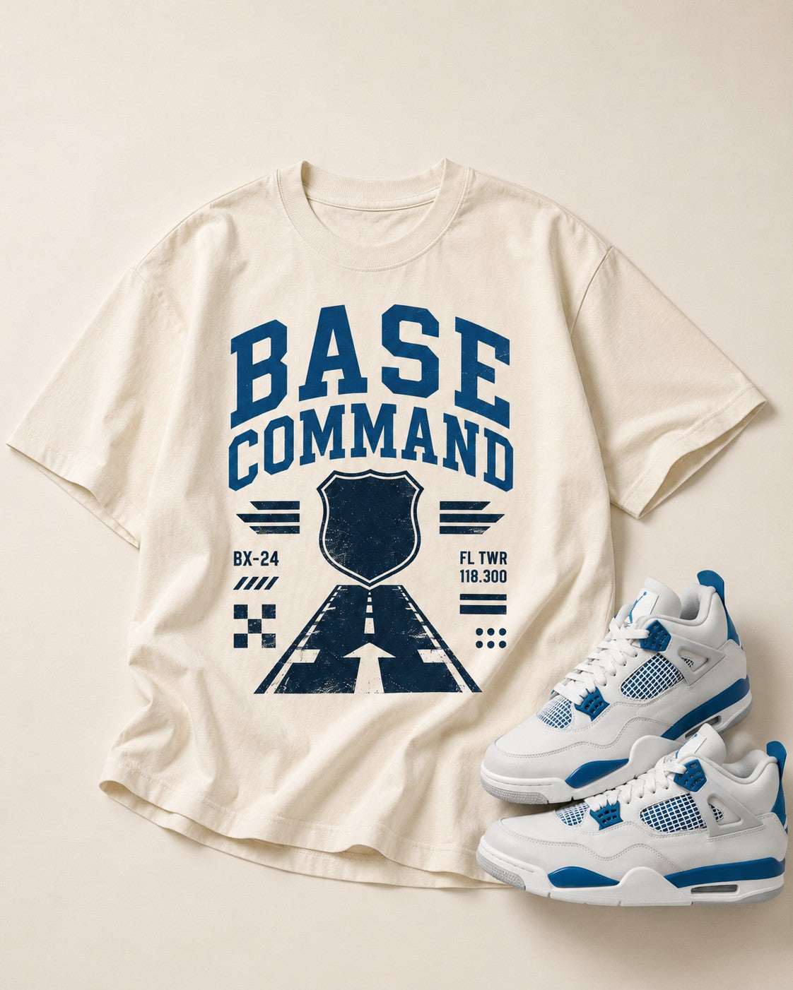 Blue/White Graphic Tee, lifestyle 3