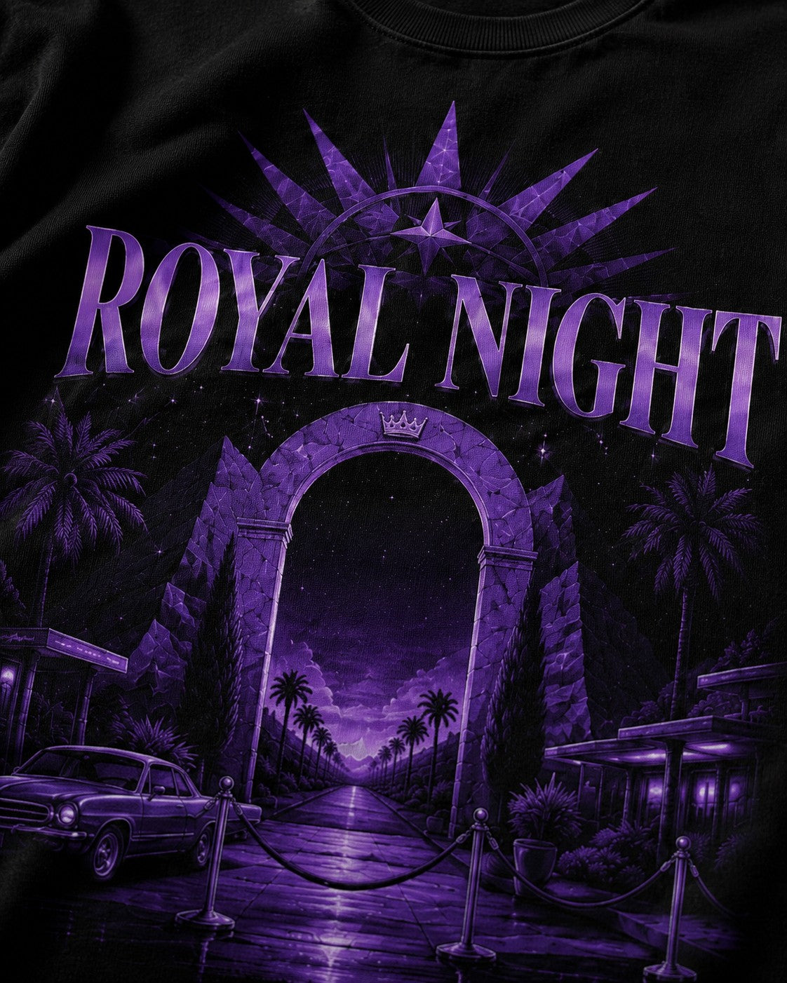 Purple/Black Graphic Tee, lifestyle 2