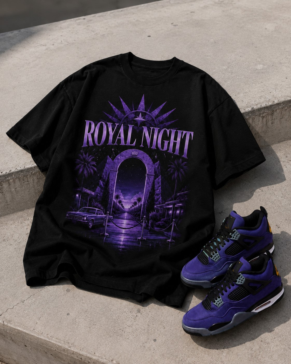 Purple/Black Graphic Tee, lifestyle 3