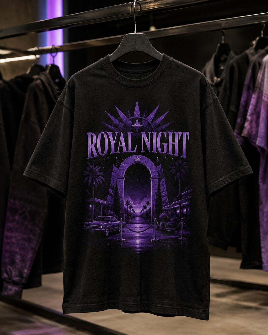 Purple/Black Graphic Tee, lifestyle 4