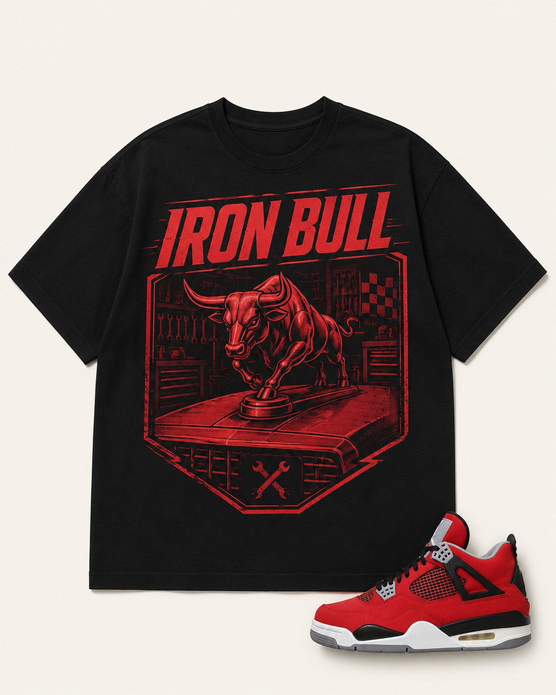 Red/Black Graphic Tee, front