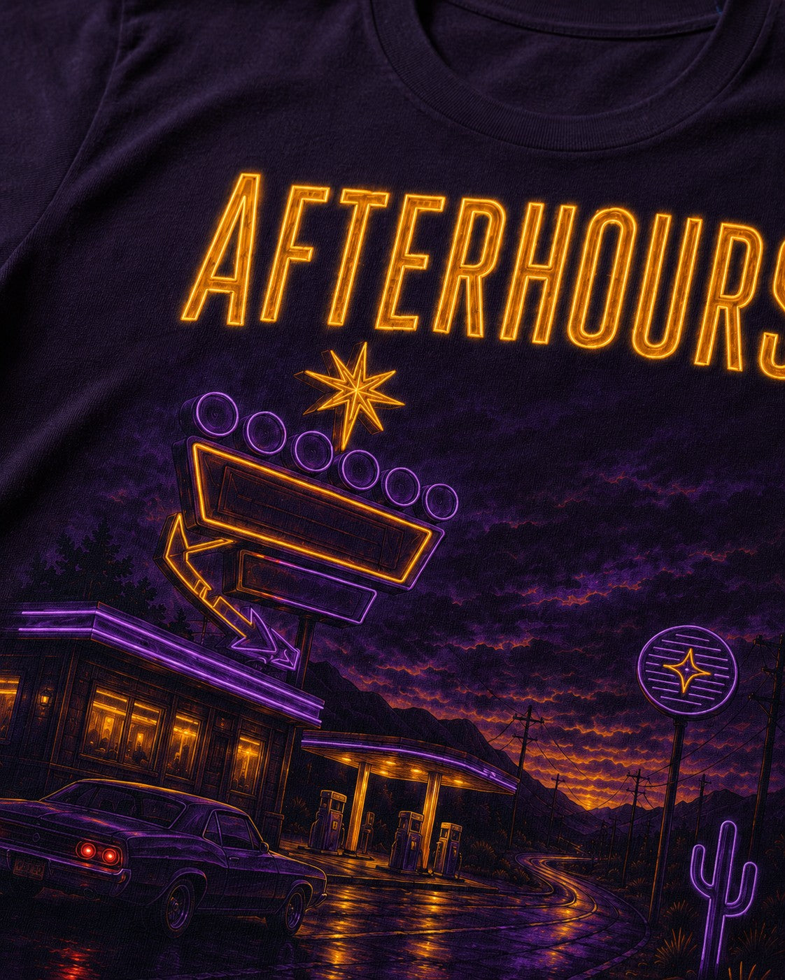 Purple/Gold Graphic Tee, lifestyle 2