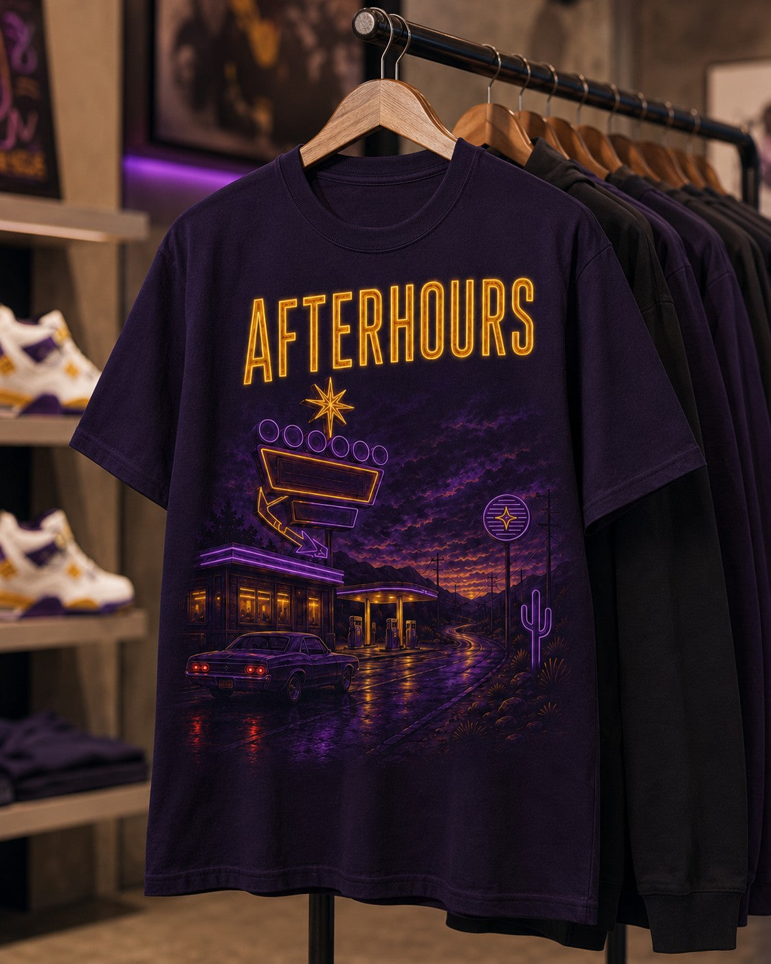 Purple/Gold Graphic Tee, lifestyle 4