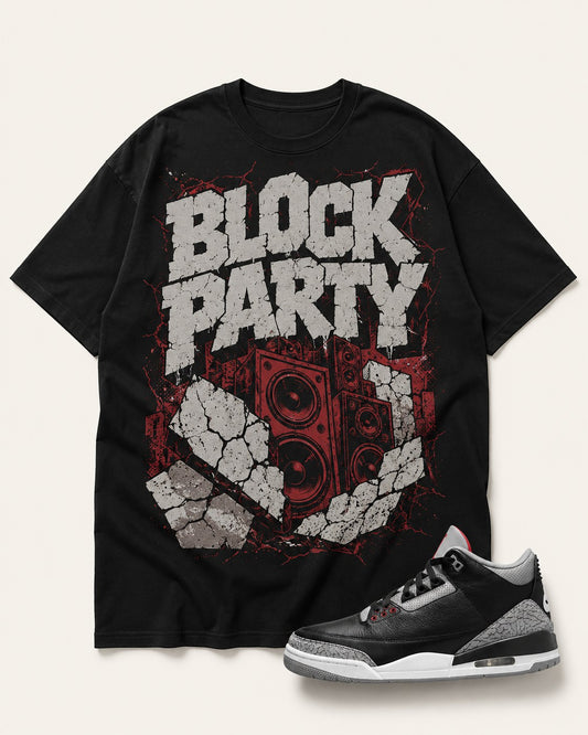 Grey/Black Graphic Tee, front