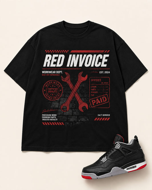 Red/Black Graphic Tee, front