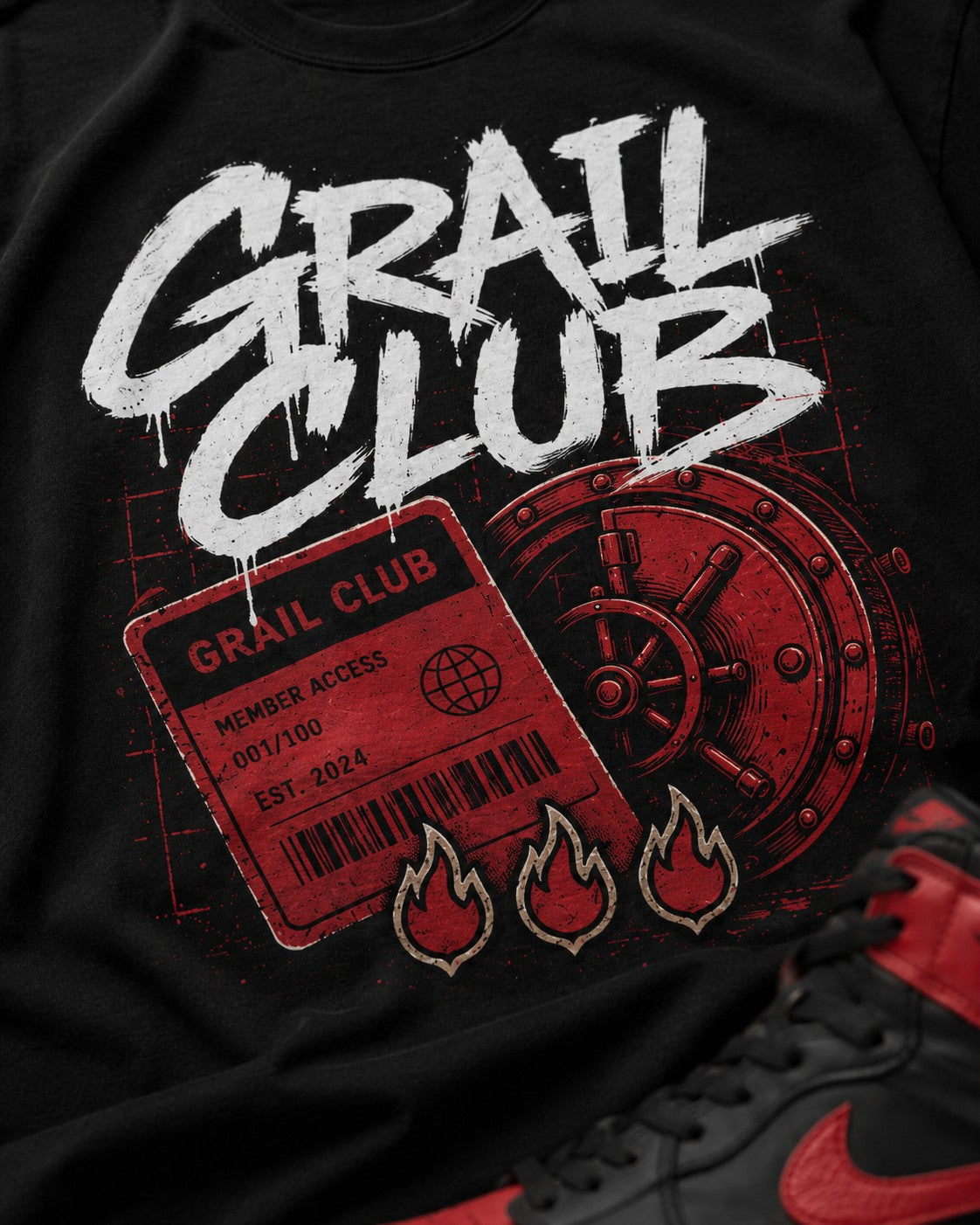 Red/Black Graphic Tee, lifestyle 2