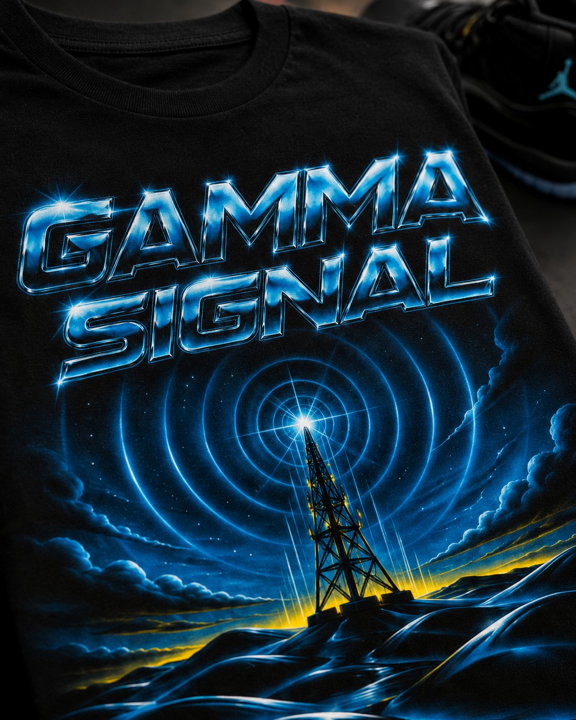Blue/Black Graphic Tee, lifestyle 2