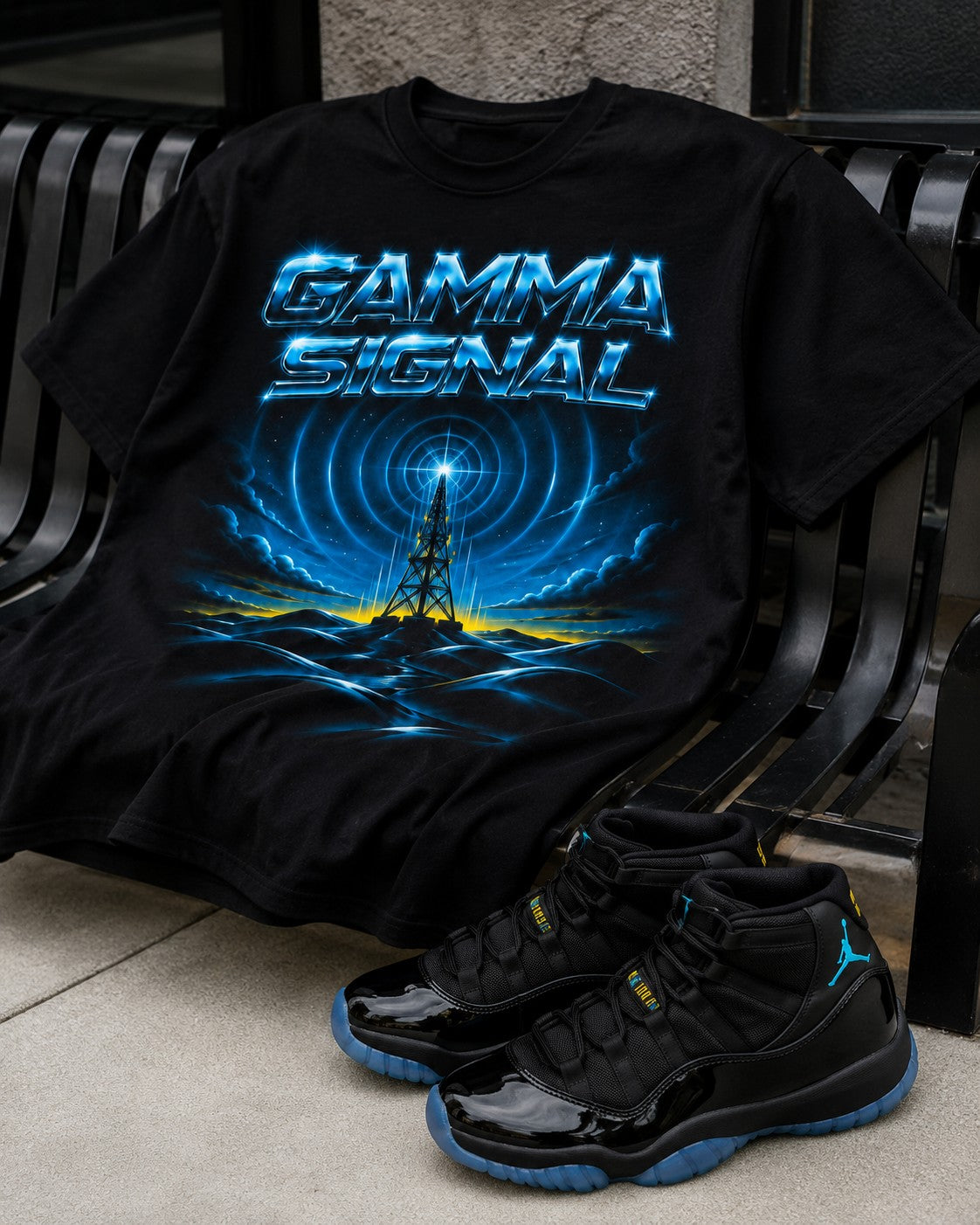 Blue/Black Graphic Tee, lifestyle 3
