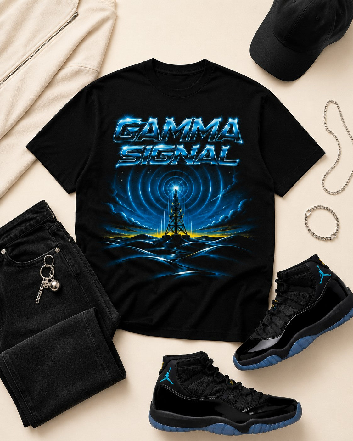 Blue/Black Graphic Tee, lifestyle 5