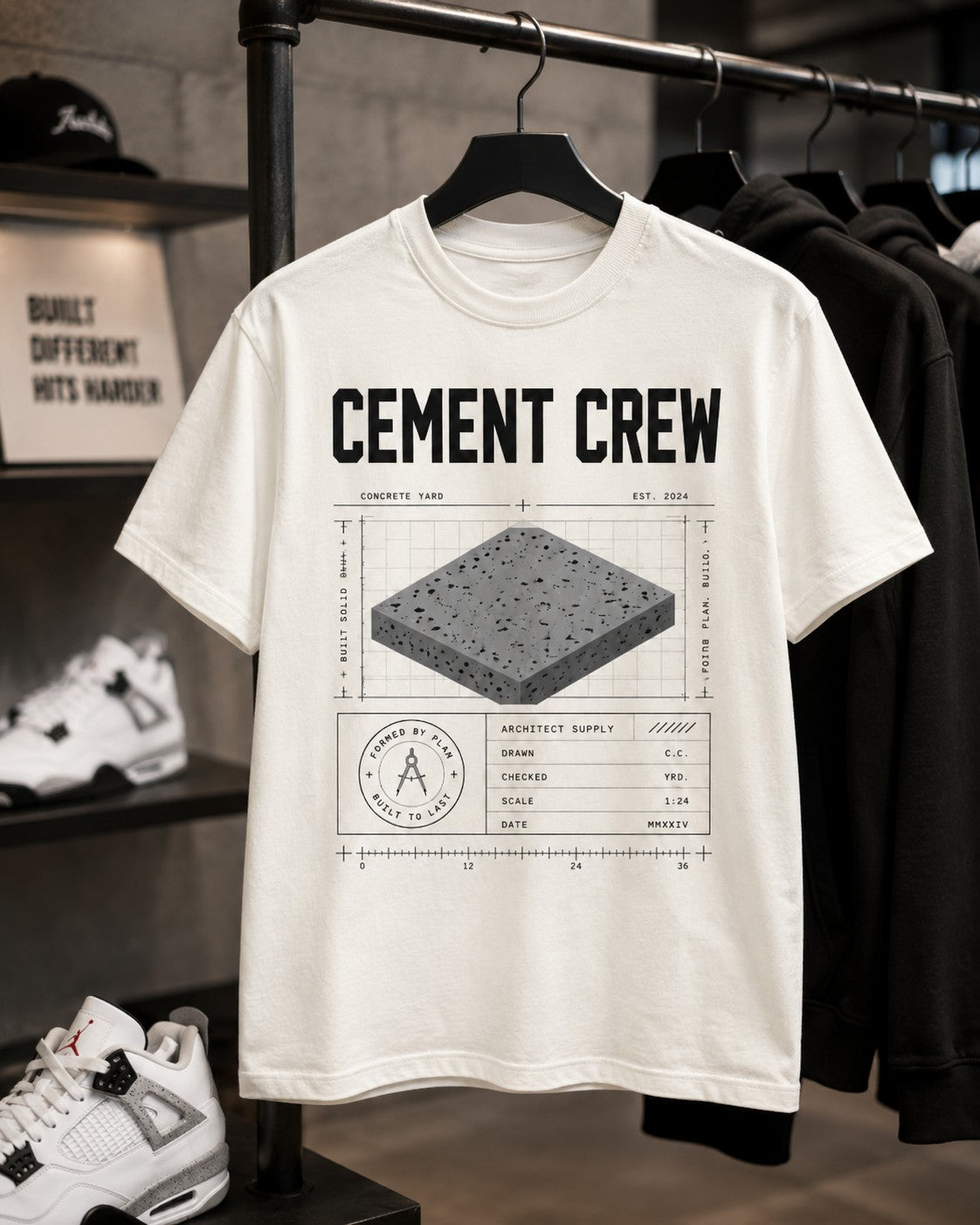 White/Grey Graphic Tee, lifestyle 4