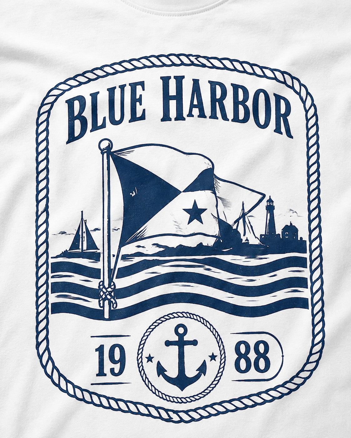 Blue/White Graphic Tee, lifestyle 2