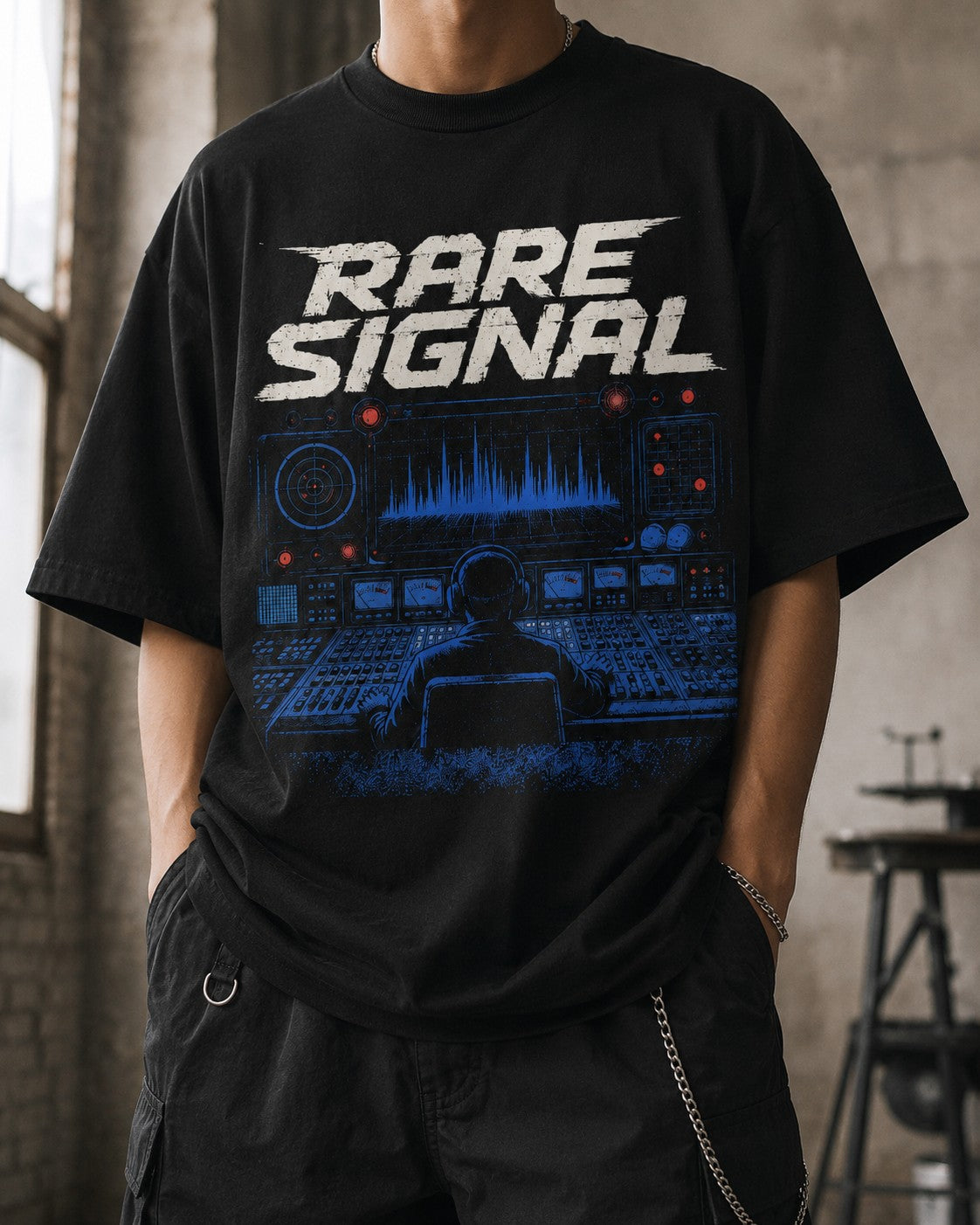 Blue/Black Graphic Tee, lifestyle 1