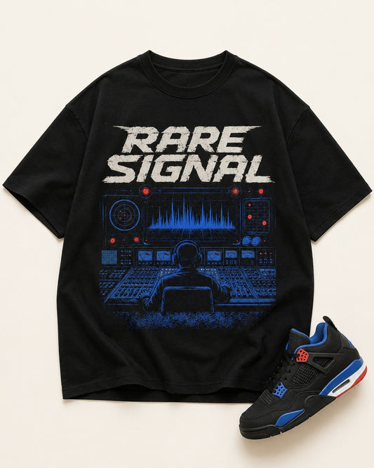 Blue/Black Graphic Tee, front