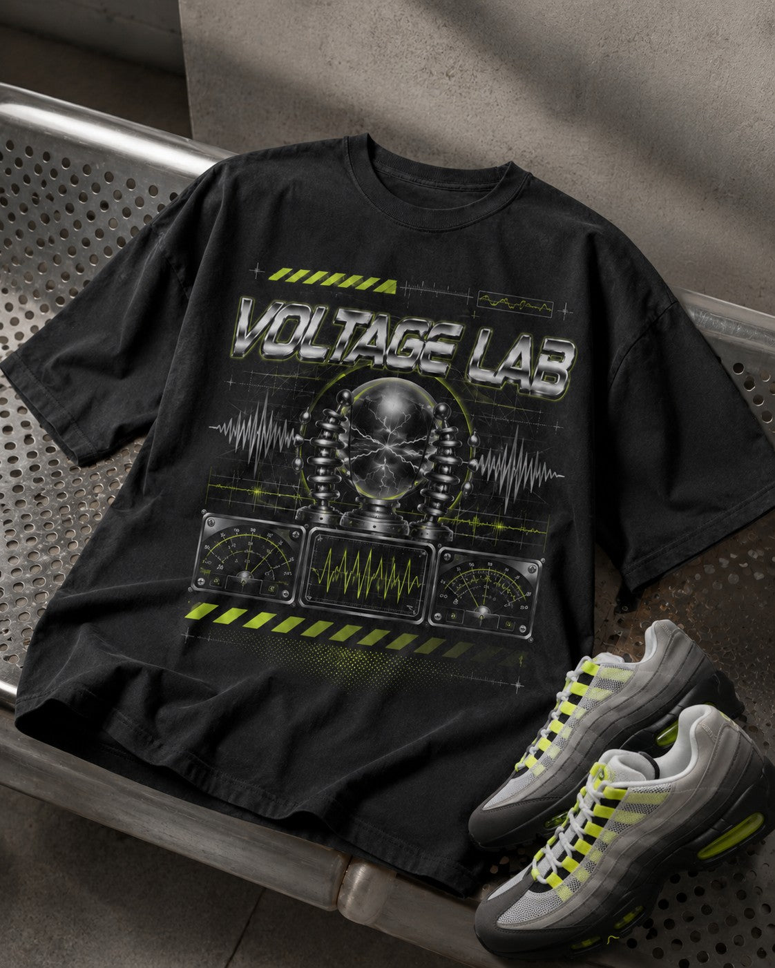 Neon/Grey Graphic Tee, lifestyle 3