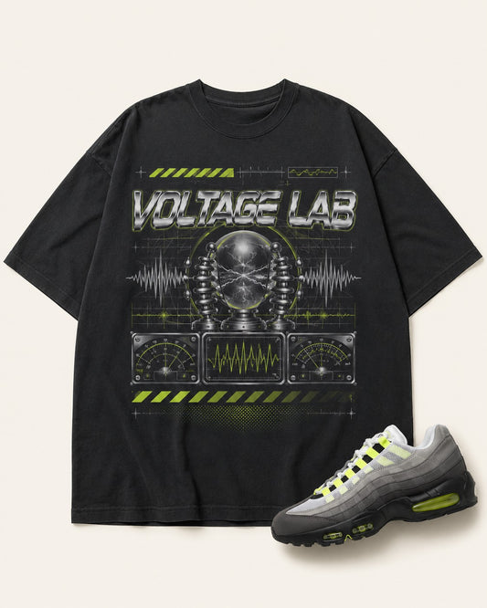 Neon/Grey Graphic Tee, front