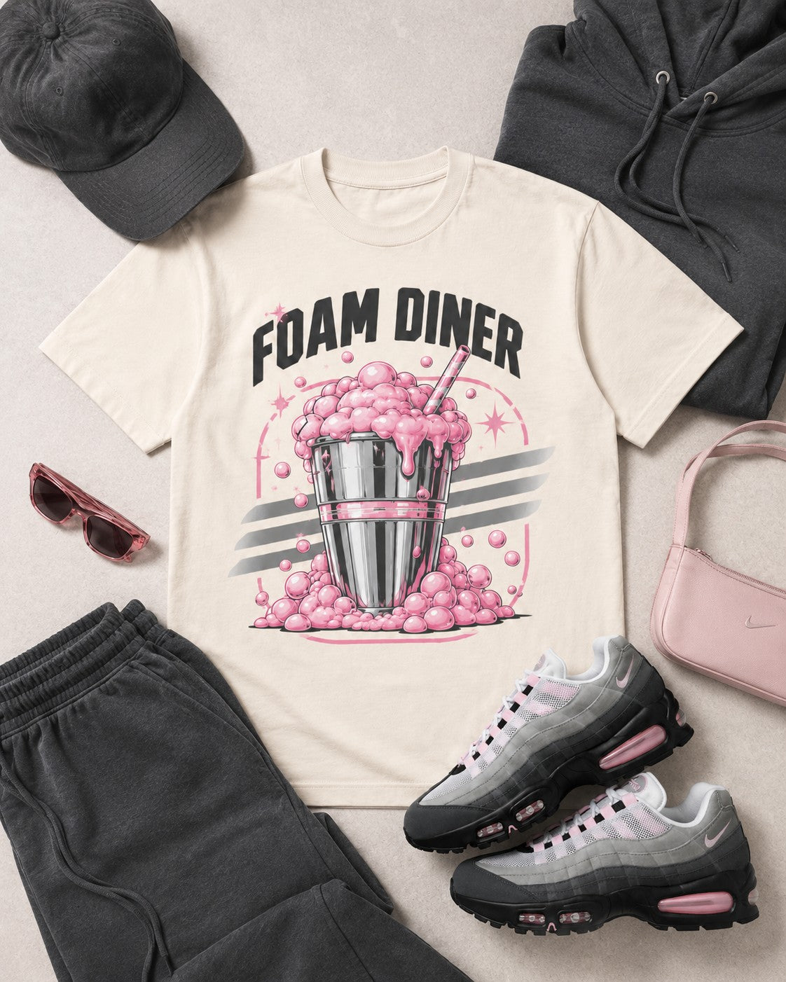Pink/Grey Graphic Tee, lifestyle 5