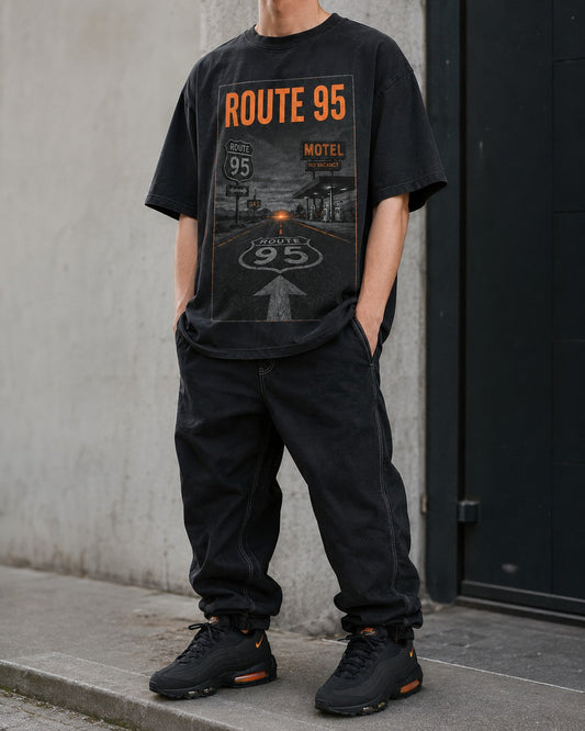 Orange/Grey Graphic Tee, lifestyle 1